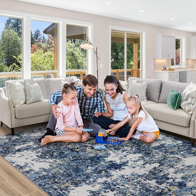 10x14 Area Rugs Living Room Rugs: Large Washable Rug - Image 7