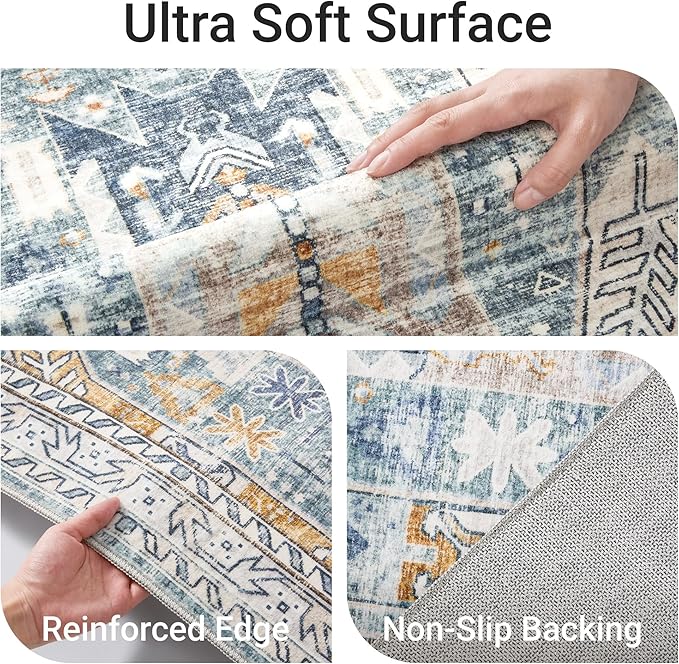 befbee Washable Rug 8x10 Area Rugs - Image 3
