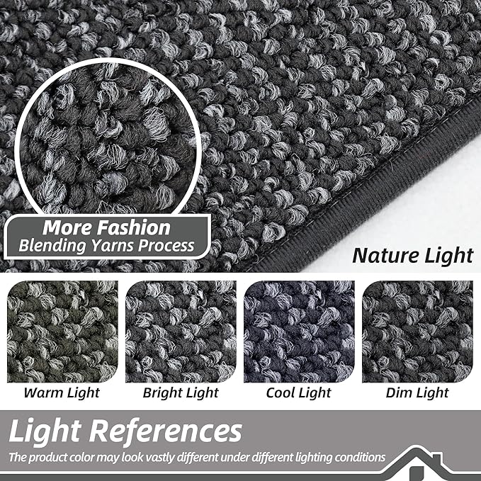 BEQHAUSE Dirt Trapper Door Mat 32" x 72", Non-Slip Washable Doormats Entrance - Image 5