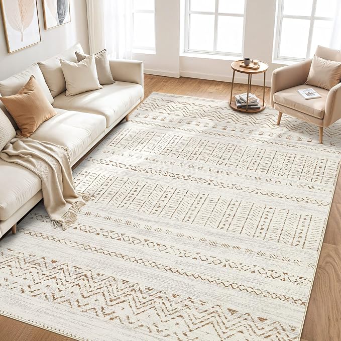 cotiled 10x12 Area Rugs Living Room Rug: Washable Boho Rugs - Image 7