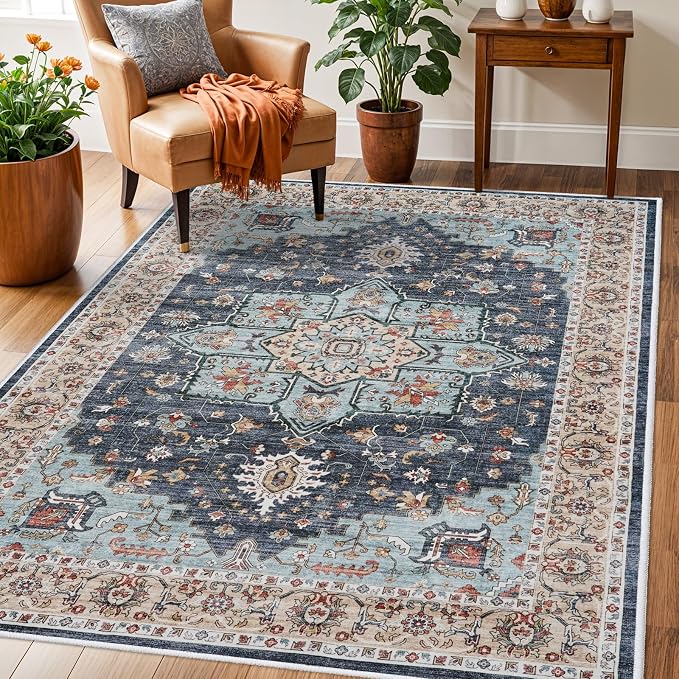 Washable Oriental Area Rug by TOPRUUG