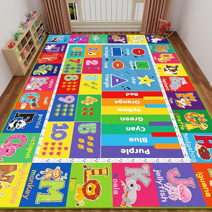 ABC Carpet, Kids Rugs for Playroom, Educational Play Mat for Kids, Preschool by Unknown