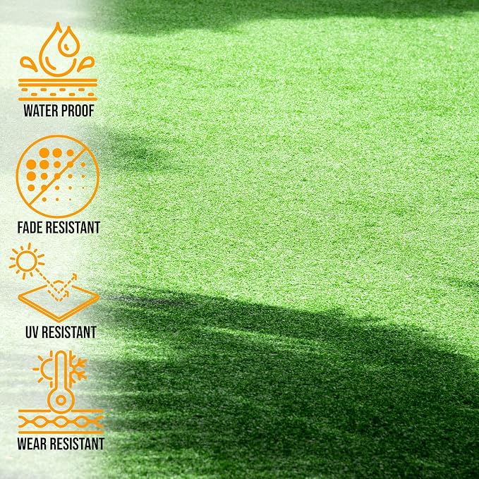 Ottomanson Artificial Turf Golf Hitting Mat 3' x 6' Indoor/Outdoor Waterproof - Image 3