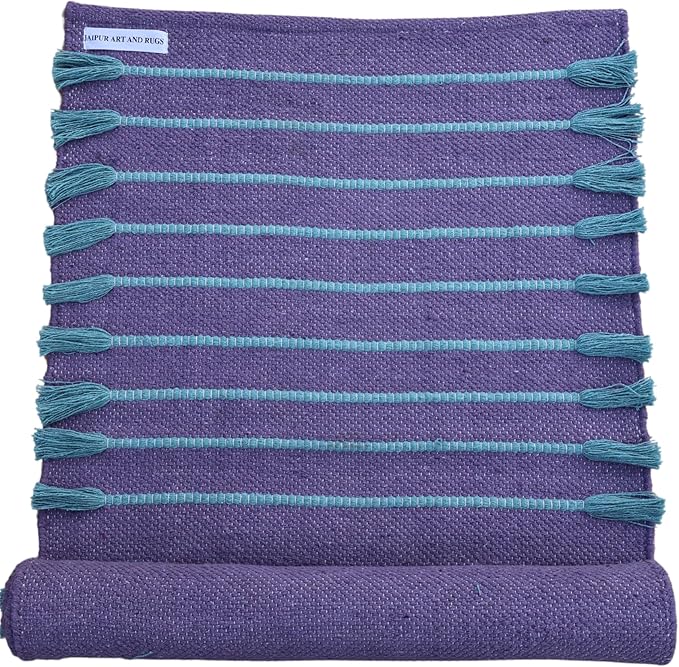 Jaipur art & Rugs Organic Cotton Yoga Mat by JAIPURARTANDRUGS