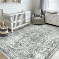 CAPALOCA Machine Washable Rugs Nursery Rug 4x6 Cute Girl Non Slip Low Pile by CAPALOCA