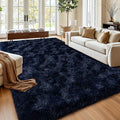 Navy Blue Rug for Living Room, 6x9 Large Fluffy Area Rugs for Bedroom, Soft by MUGORN