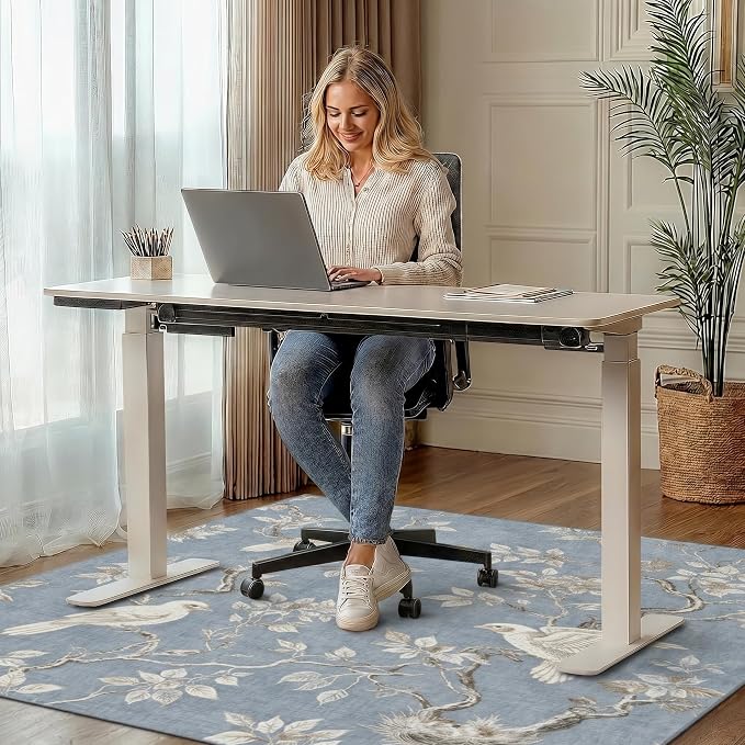36"x48" Office Chair Mat for Hardwood Tile Floor, Under Desk Carpet Protector - Image 2
