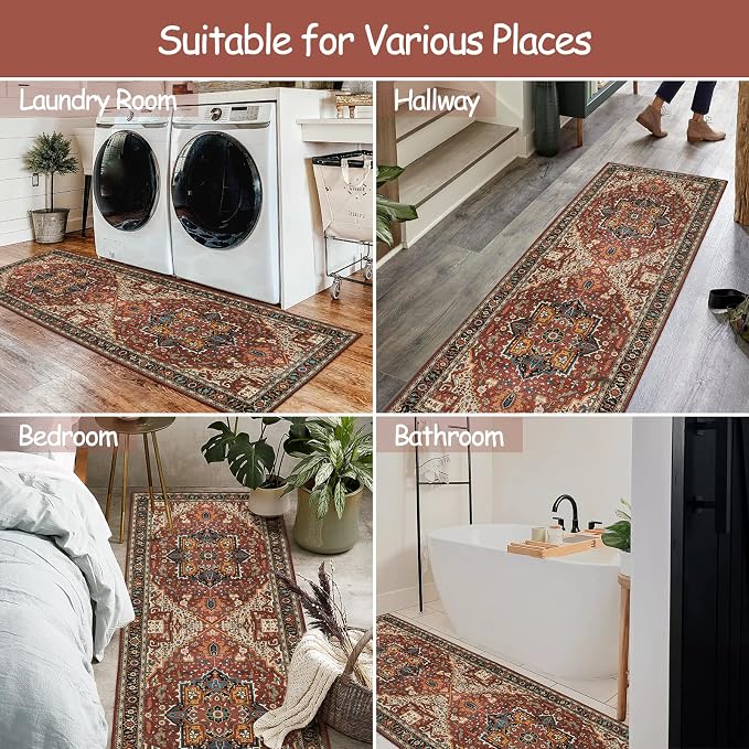 Moynesa Ultra-Thin Washable Runner Rug - Image 7