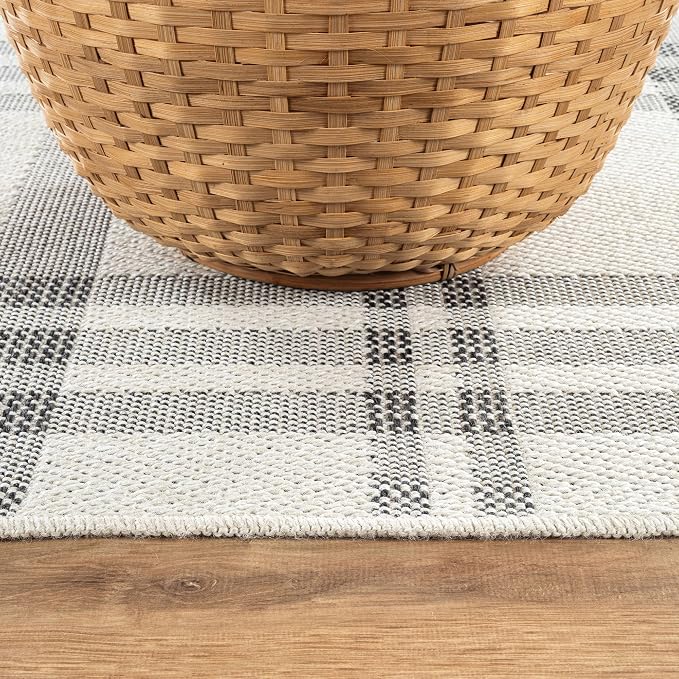 CAMILSON Easy Jute Rug 2x3, Indoor Outdoor Off-White Color Fiber Area Rugs - Image 5