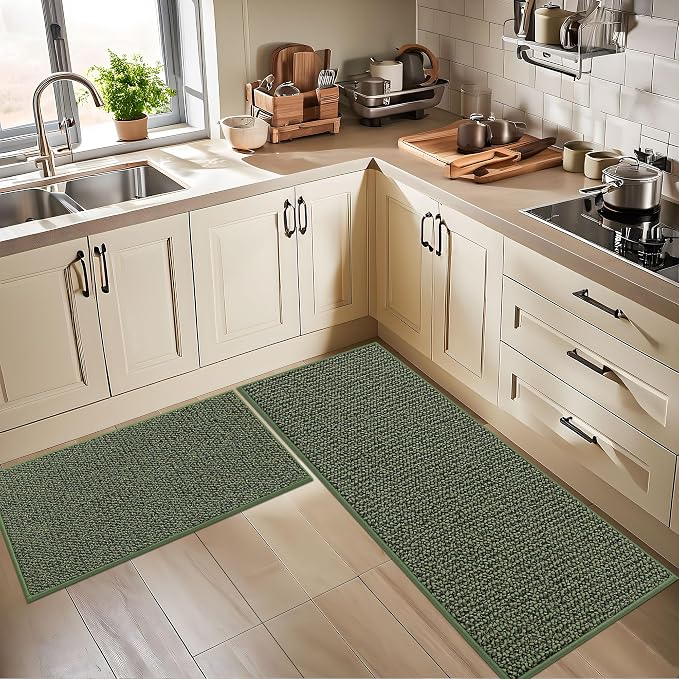 BEQHAUSE Kitchen Rugs 24"x36", Non-Slip Kitchen Mats - Image 8