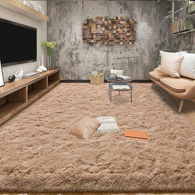 Tepook Super Soft Fluffy Rugs for Living Room, Area Rugs 8x10 for Bedroom by Tepook