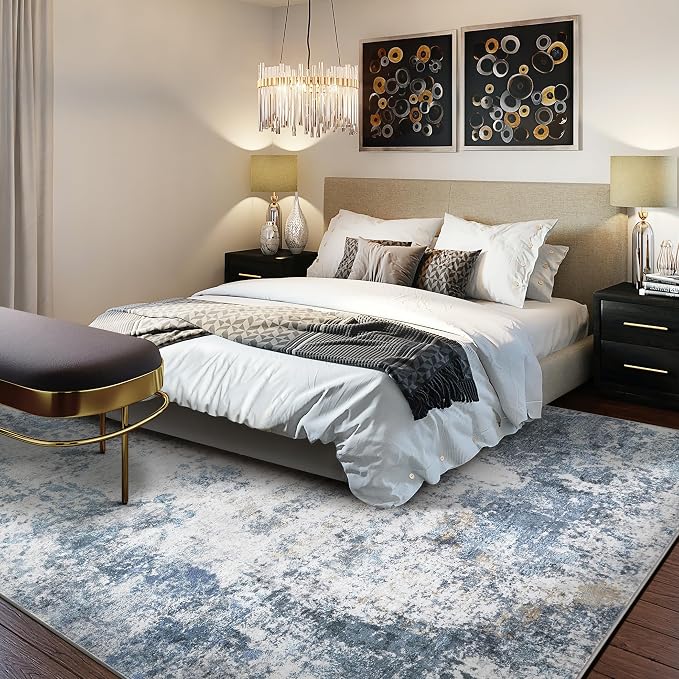 DMOYEST 10x12 Area Rug for Living Room, Washable & Non Slip Large Indoor Carpet - Image 4