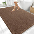 OLANLY Large Bathroom Rugs 70x46, Extra Soft Absorbent Chenille Bath Rugs by OLANLY