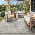 GENIMO Outdoor & Indoor Area Rug 6'x9', Waterproof, Non-Shedding, Easy Cleaning by GENIMO