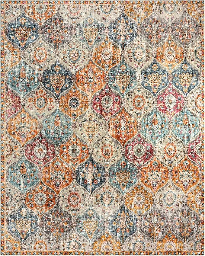 Lahome Moroccan Washable Area Rugs 9x12 Living Room, Soft 9x12 Area Rug - Image 7