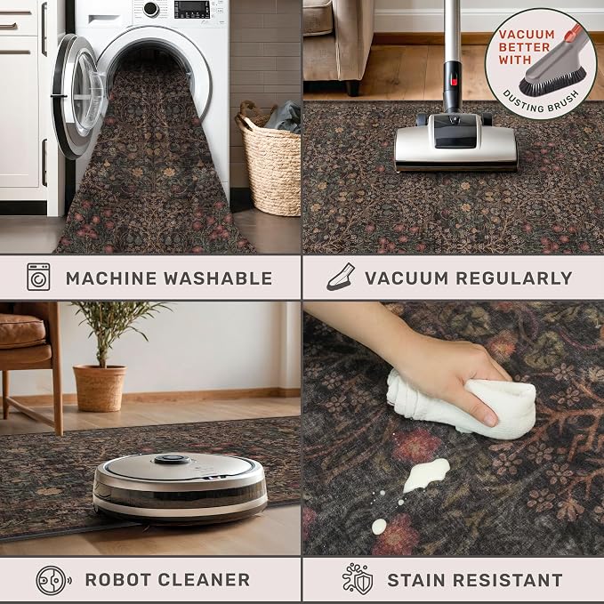 Dark Brown Washable 2x8 Runners - Image 4