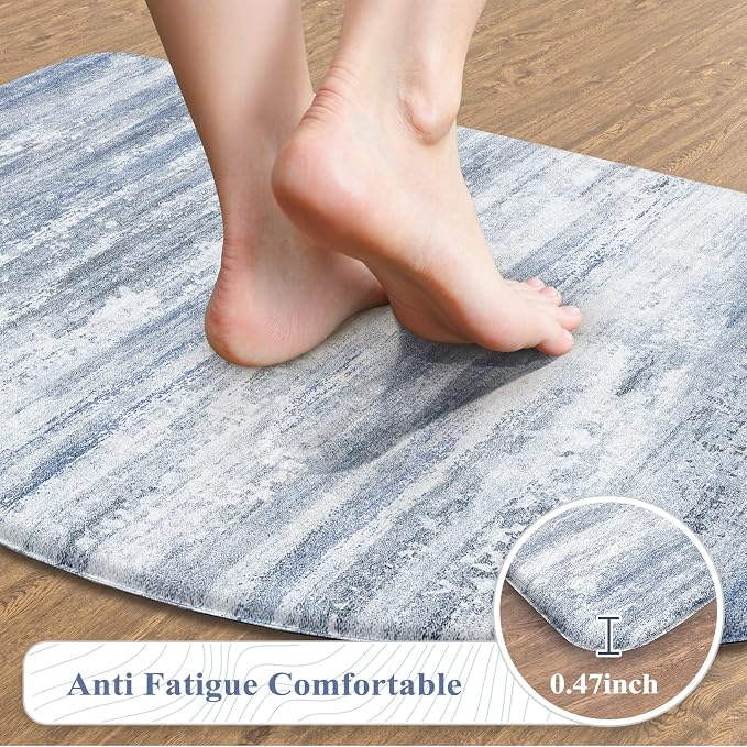 KIMODE Anti Fatigue Mats for Kitchen Floor 18"x28", Farmhouse Half Circle - Image 3
