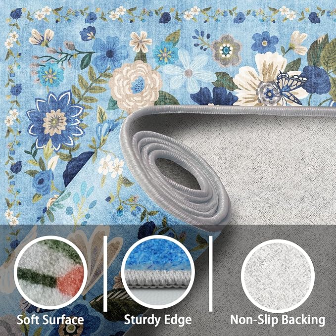 Rug for Hallways Kitchen Rug 2x6, Non Slip Washable Rugs - Image 5