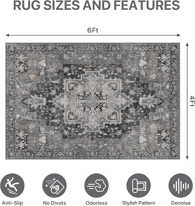 48"x72" Office Chair Mat for Hardwood Tile Floor, Under Desk Carpet Protector - Image 9