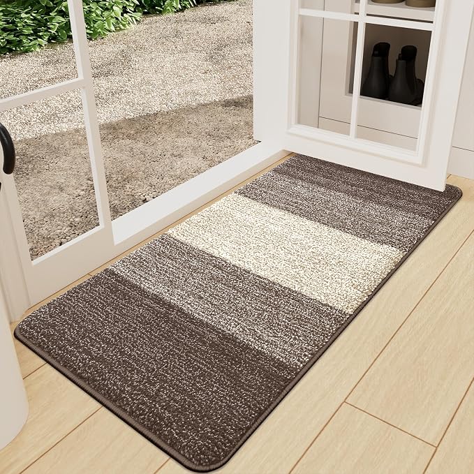 Kitinjoy Indoor Outdoor Door Mat, 71x24 Non-Slip Absorbent Dirt Trapper by Kitinjoy