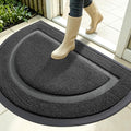 OLANLY Half Circle Door Mat Indoor Outdoor Entrance Welcome, Waterproof by OLANLY