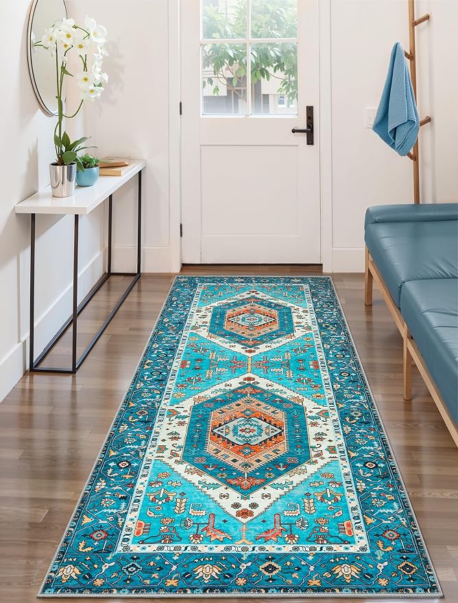 SERISSA Boho Kitchen Runner Rug, 3x7 Washable Non-Slip Runner Rug - Image 5