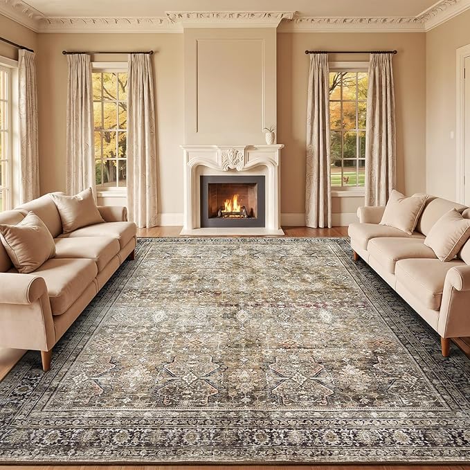 Lofus 10x14 Area Rug for Living Room, Soft Boho Carpets for Bedroom Dining Room by Lofus