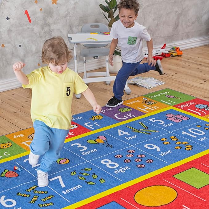 KC Cubs: Educational Rug: ABC Alphabet, Numbers & Shapes - Image 8