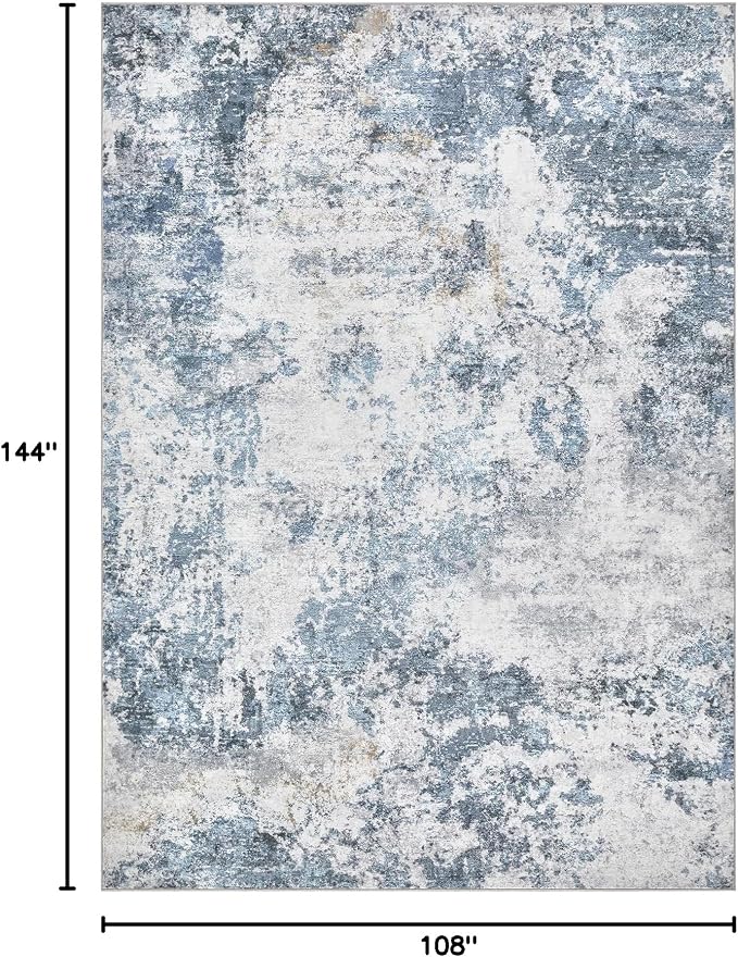 DMOYEST 9x12 Area Rug for Living Room, Washable & Non Slip Large Indoor Carpet - Image 2