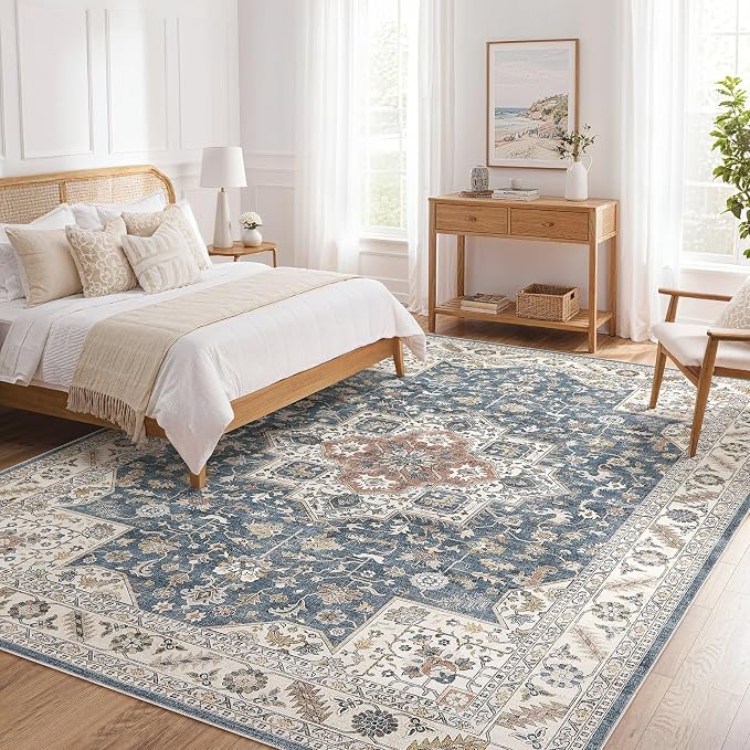 Vintage Living Room Area Rug 9x12 - Image 8