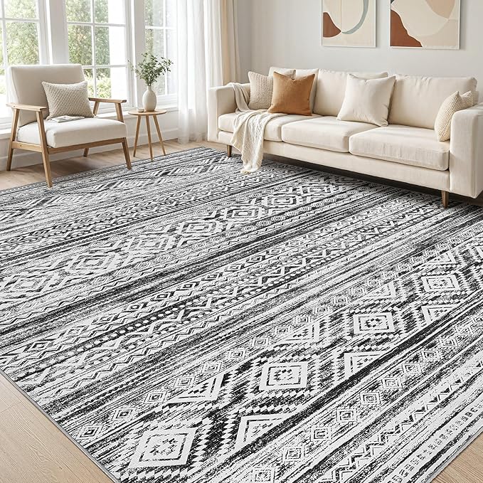 cotiled 5x8 Area Rugs Living Room Rug: Washable Boho Rugs by COTILED