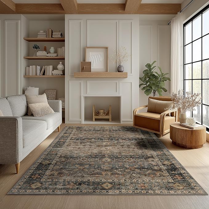 Ruaruarug Washable Area Rug 4x6 by Ruaruarug
