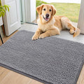 Smiry Dog Door Mat for Muddy Paws 40x24, Absorbent Dirt Trapper, Non-Slip by Smiry