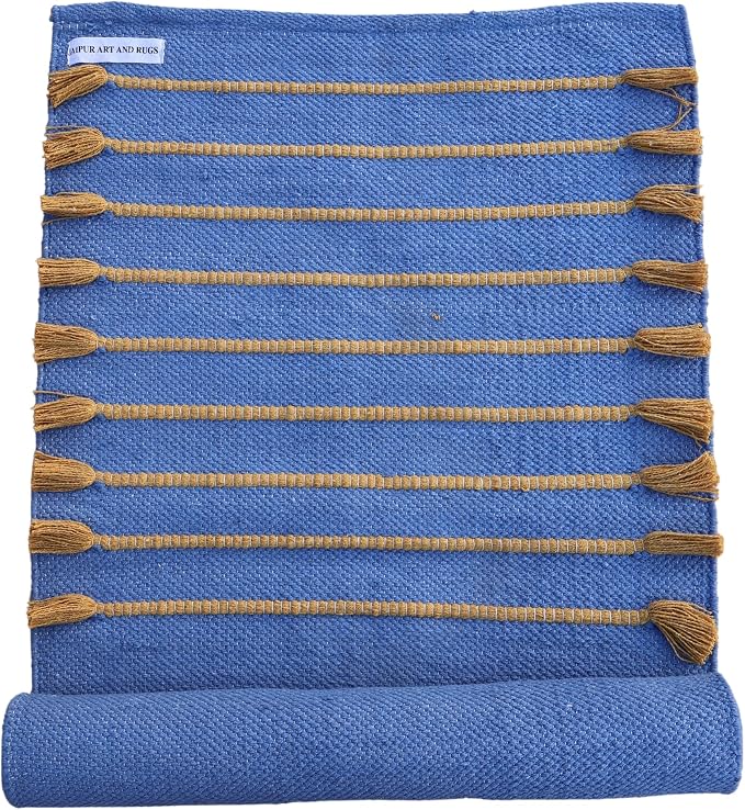 Jaipur art & Rugs Cotton Yoga Mat by JAIPURARTANDRUGS