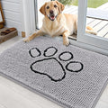 OLANLY Dog Door Mat for Muddy Paws 36x24, Paw Print Design, Absorbs Moisture by OLANLY