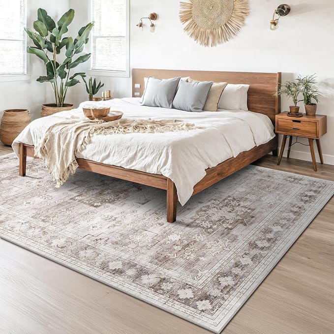 Boho Beige Rug for Living Room - Image 6