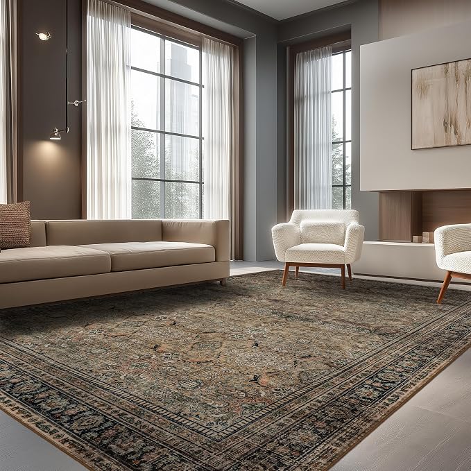 Ruaruarug Washable Area Rug 9x12 - Image 5