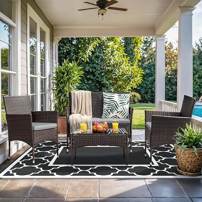 GENIMO 6' x 9' Outdoor Rug Waterproof - Image 2