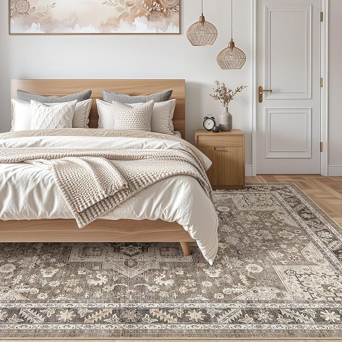 Vintage Living Room Area Rug 5x8 - Image 7