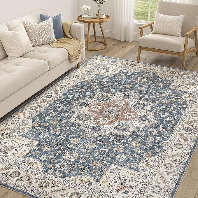 Vintage Living Room Area Rug 7x9 by COTILED