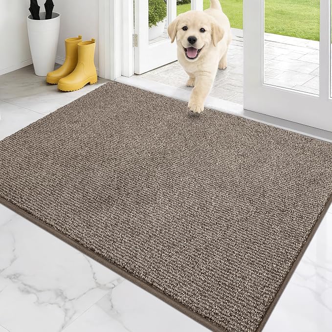 PURRUGS Dirt Trapping Door Mat 32" x 47", Non-Slip Machine Washable Entry Rug by PURRUGS