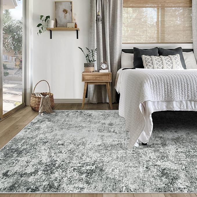 XLUEZ 5x7 Area Rugs for Living Room, Washable Modern Abstract Large Area Rug - Image 4