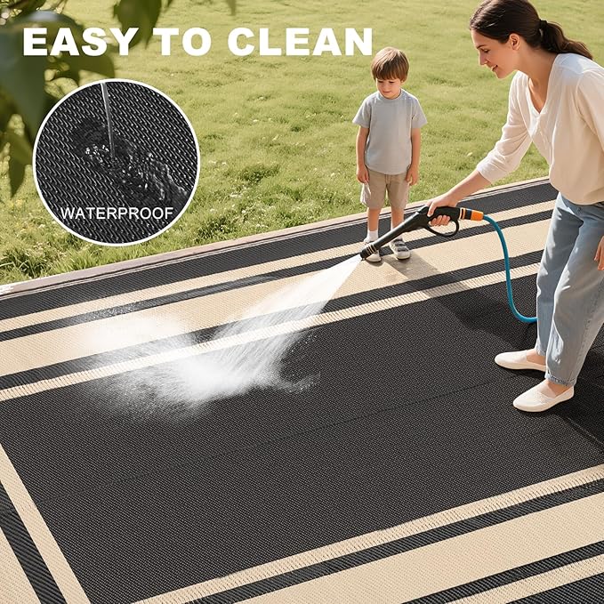 RURALITY Outdoor Rugs 6x9 Waterproof - Image 6