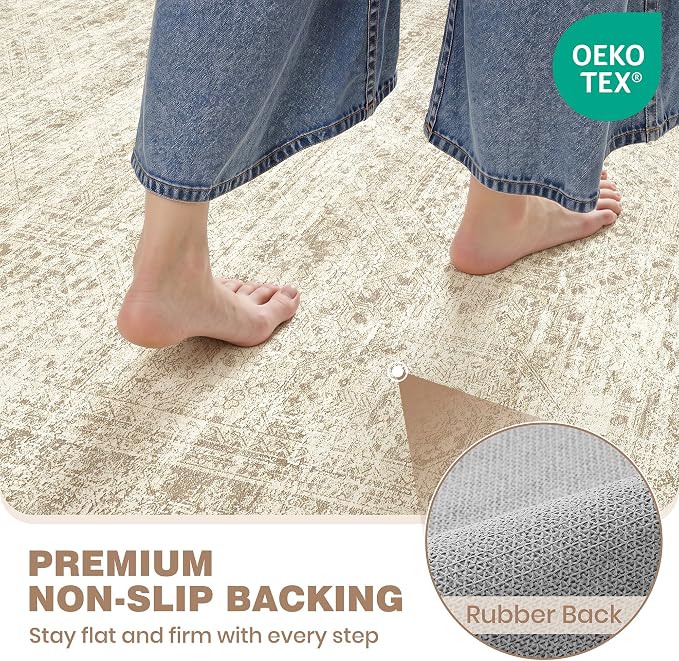 Washable Kitchen Rugs Sets of 3 Piece, Hallway Runner Rug Non-Slip - Image 8