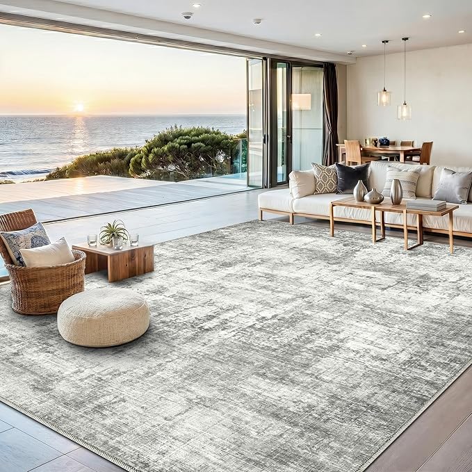 6x9 Area Rugs Washable Living Room Rug-No Slip Soft Carpets Modern Abstract by Unknown