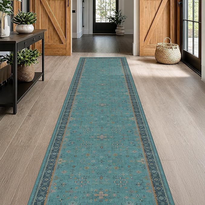 Vintage 3x12 Long Hallway Runner Rug by HazoHaus