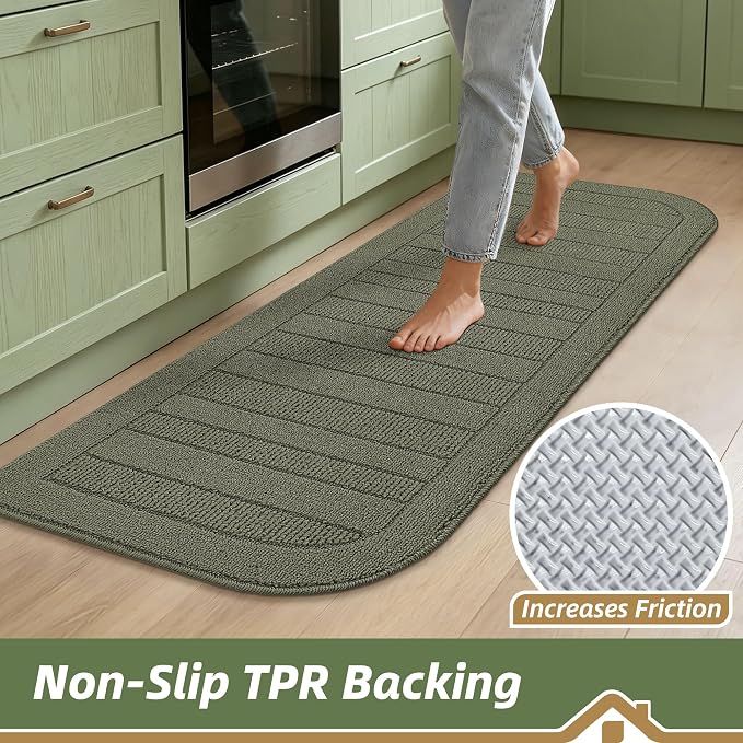 BEQHAUSE 24x60 Inch Kitchen Rugs Non-Slip Washable Kitchen Mats - Image 4