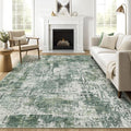 7x9 Area Rug Living Room: Washable Large Abstract Soft Stain Resistant Indoor by LOONGRUG