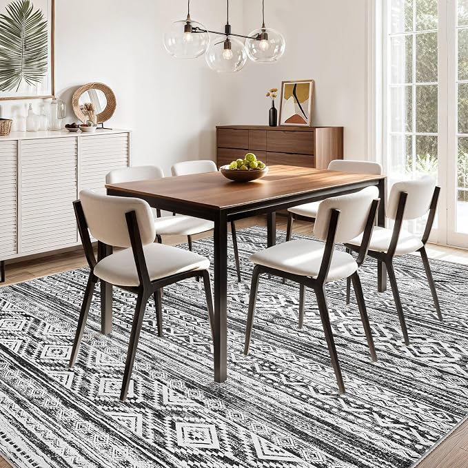 cotiled 5x8 Area Rugs Living Room Rug: Washable Boho Rugs - Image 5