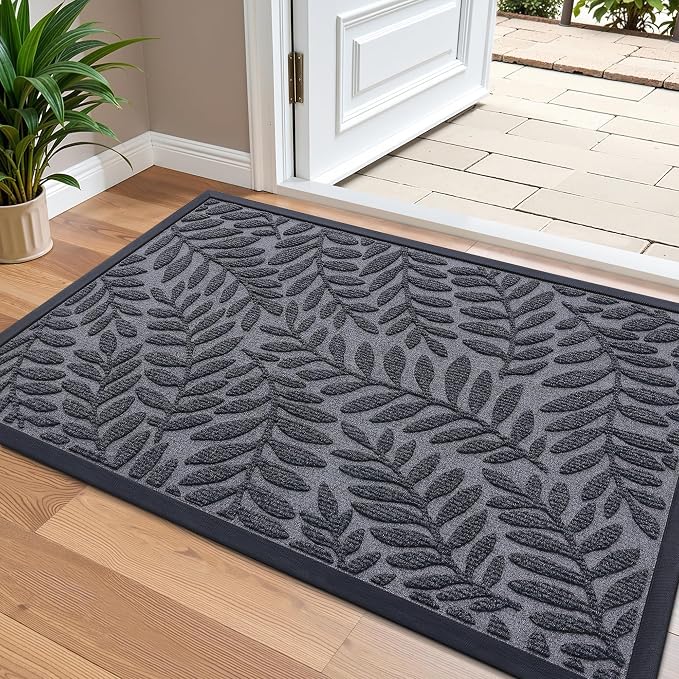 OLANLY Door Mat Indoor Outdoor Entrance, Waterproof All-Weather All-Season by OLANLY